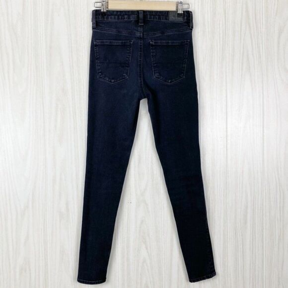 American Eagle | Black Super Hi Rise Jegging Size 4 - Picture 2 of 7